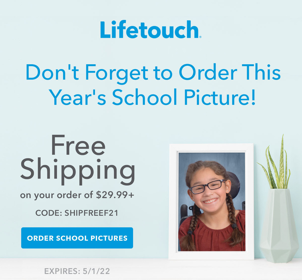 Don't forget to order your students school pictures